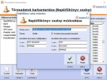 NATURASOFT Naplófőkönyv képernyő - Átírható oszlopfejlécek
