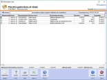 NATURASOFT Pénztárkönyv képernyő - Pénzforgalmi lista
