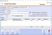 NATURASOFT Pénztárkönyv képernyő - Könyvelés képernyő