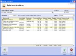NATURASOFT Készlet és Számla Professional képernyő - Gyártás-szimuláció