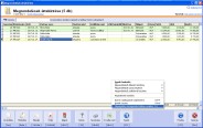 NATURASOFT Számla Professional képernyő - Megrendelések kezelése
